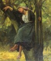 French 1827Asleep In The Woods countryside Realist Jules Breton